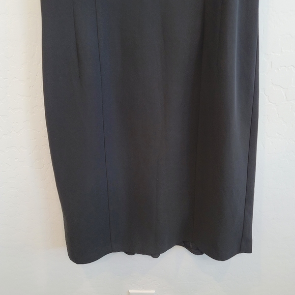 S.L. Fashions Black Sleeveless Dress Size 10 - Picture 4 of 15
